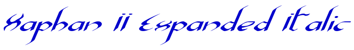 Xaphan II Expanded Italic fuente